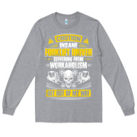 Heather Grey forklift operator get out of my way forklift driver t shirt Long Sleeve Tee - SnappyArt