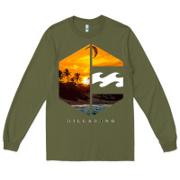 Army Green billabong Long Sleeve Tee - SnappyArt