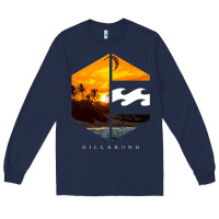 Navy billabong Long Sleeve Tee - SnappyArt