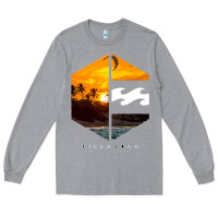 Heather Grey billabong Long Sleeve Tee - SnappyArt