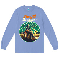 Colony Blue sturgill simpson retro Long Sleeve Tee - SnappyArt