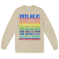 Mushroom Vote As If Your Life Depends On It Human Rights Long Sleeve Tee - SnappyArt