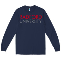 Navy The radford university Long Sleeve Tee - SnappyArt