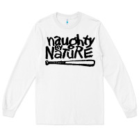 White naughty by nature Long Sleeve Tee - SnappyArt