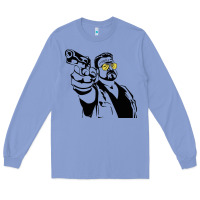 Colony Blue big lebowski Long Sleeve Tee - SnappyArt