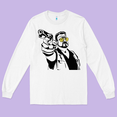 Big Lebowski Long Sleeve Tee Designed By Snappyart