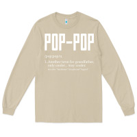 Mushroom Pop Pop Gifts Grandpa Fathers Day Pop-Pop Long Sleeve Tee - SnappyArt