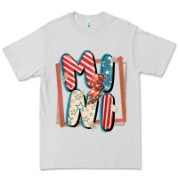 Dove Grey 4th of July mini with lightning bolt Premium Tee - FaDigitalArtStudio
