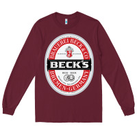 Burgundy Beck’s-Dark Long Sleeve Tee - SnappyArt