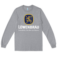 Heather Grey lowenbrau Long Sleeve Tee - SnappyArt