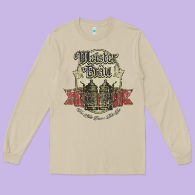Meister Brau 1891, Beer Long Sleeve Tee Designed By Snappyart