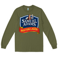 Army Green samuel adams Long Sleeve Tee - SnappyArt