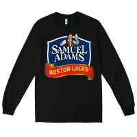 Black samuel adams Long Sleeve Tee - SnappyArt