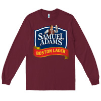 Burgundy samuel adams Long Sleeve Tee - SnappyArt