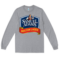 Heather Grey samuel adams Long Sleeve Tee - SnappyArt