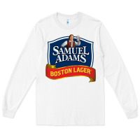 White samuel adams Long Sleeve Tee - SnappyArt