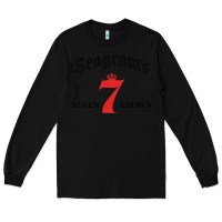 Black Seagrams 7 Bk 1.png Long Sleeve Tee - SnappyArt