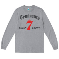 Heather Grey Seagrams 7 Bk 1.png Long Sleeve Tee - SnappyArt