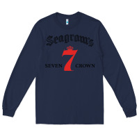 Navy Seagrams 7 Bk 1.png Long Sleeve Tee - SnappyArt
