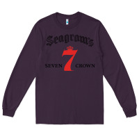 Plum Seagrams 7 Bk 1.png Long Sleeve Tee - SnappyArt