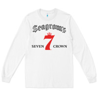 White Seagrams 7 Bk 1.png Long Sleeve Tee - SnappyArt