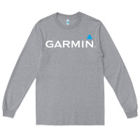 Heather Grey Official Garmin Original Merchandise Long Sleeve Tee - SnappyArt