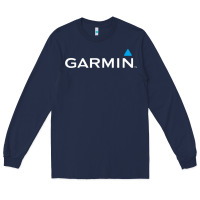 Navy Official Garmin Original Merchandise Long Sleeve Tee - SnappyArt