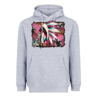 Heather Grey indian headdress valentine's day Heavyweight Hoodie - Jasminsmagicworld