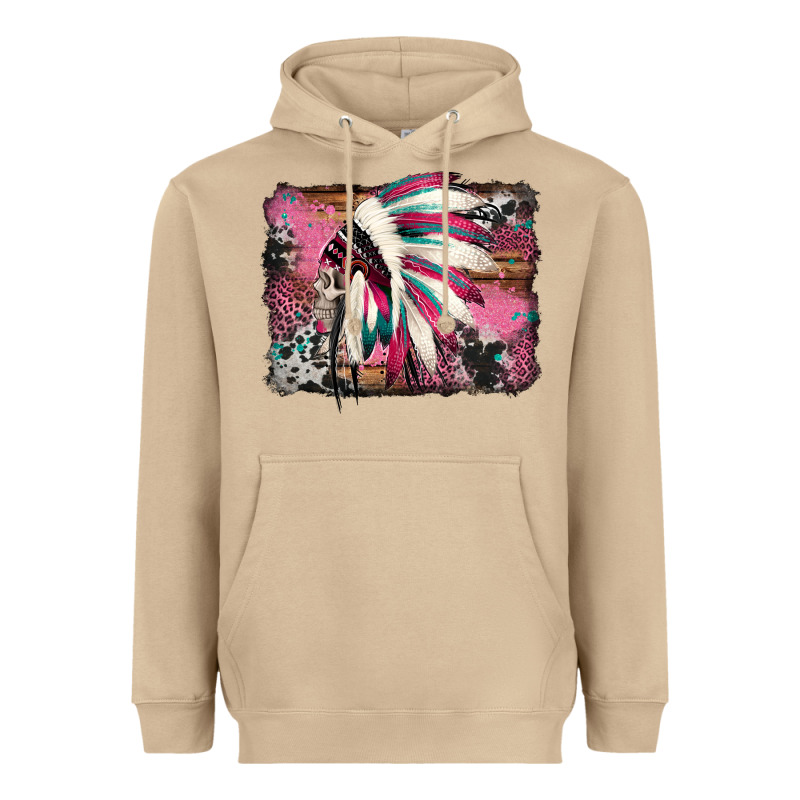 Indian Headdress Valentine's Day Heavyweight Hoodie by Jasminsmagicworld | Teevron