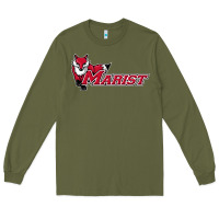 Army Green cool,marist,red,foxes Long Sleeve Tee - SnappyArt
