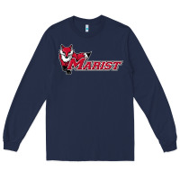 Navy cool,marist,red,foxes Long Sleeve Tee - SnappyArt