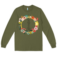 Army Green Keeper of the Lost Cities Characters Flowers Long Sleeve Tee - SnappyArt