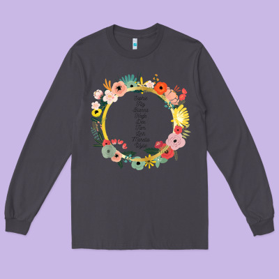 Keeper Of The Lost Cities Characters Flowers Long Sleeve Tee Designed By Snappyart