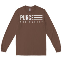 Chestnut Purge And Purify Graphic Long Sleeve Tee - SnappyArt