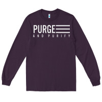 Plum Purge And Purify Graphic Long Sleeve Tee - SnappyArt