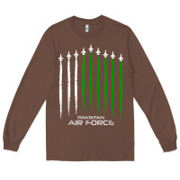 Chestnut pakistan air force shirt   pakistani flag men women kids t shirt Long Sleeve Tee - SnappyArt