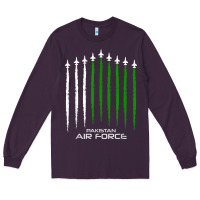 Plum pakistan air force shirt   pakistani flag men women kids t shirt Long Sleeve Tee - SnappyArt