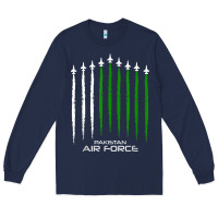 Navy pakistan air force shirt   pakistani flag men women kids t shirt Long Sleeve Tee - SnappyArt