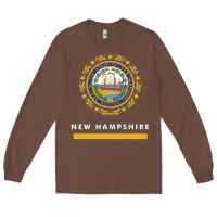 Chestnut new hampshire state flag new Long Sleeve Tee - SnappyArt