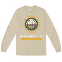 Mushroom new hampshire state flag new Long Sleeve Tee - SnappyArt