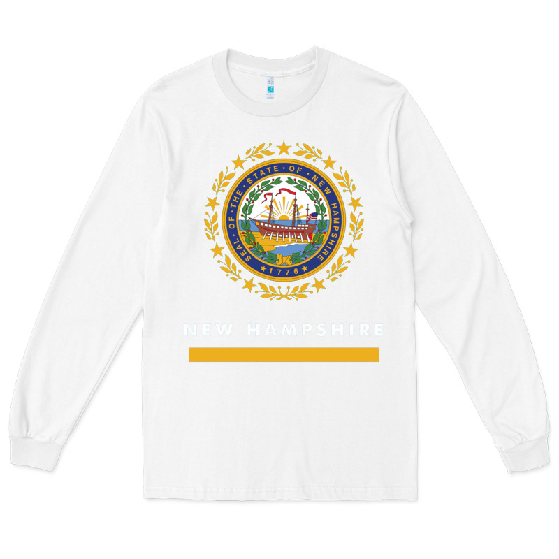 New Hampshire State Flag New Long Sleeve Tee by SnappyArt | Teevron