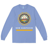 Colony Blue new hampshire state flag new Long Sleeve Tee - SnappyArt