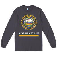 Smoke new hampshire state flag new Long Sleeve Tee - SnappyArt