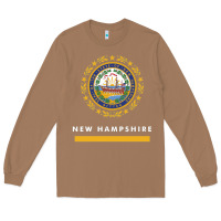 Toasted Coconut new hampshire state flag new Long Sleeve Tee - SnappyArt