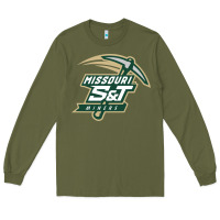 Army Green Missouri S&T Miners Long Sleeve Tee - SnappyArt