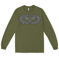 Army Green Air Force Civil Engineer Badge Long Sleeve Tee - SnappyArt