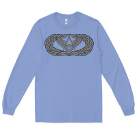 Colony Blue Air Force Civil Engineer Badge Long Sleeve Tee - SnappyArt