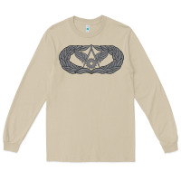 Mushroom Air Force Civil Engineer Badge Long Sleeve Tee - SnappyArt