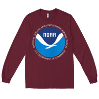 Burgundy noaa national oceanic and atmospheric administrati Long Sleeve Tee - SnappyArt