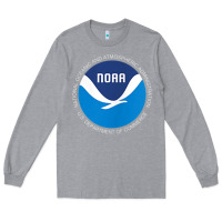 Heather Grey noaa national oceanic and atmospheric administrati Long Sleeve Tee - SnappyArt